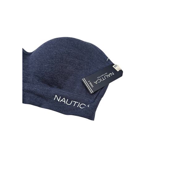 Nautica Womens Sz 36B Strapless Lightly Padded Bra Dark Blue NEW - Picture 2 of 4